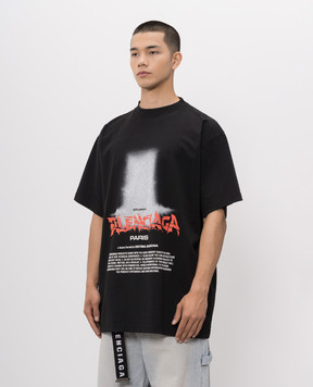 Balenciaga The Door black t-shirt 850345TUVO4