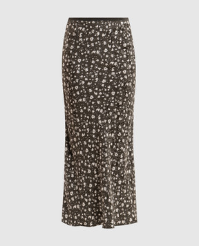 Max & Co AGENDA green printed midi skirt MCOAGENDA