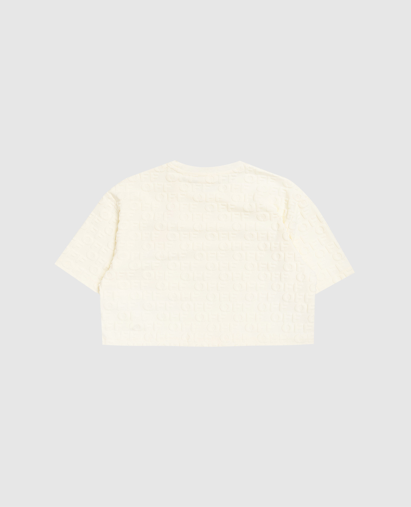 

Children's yellow cropped t-shirt Off-White
