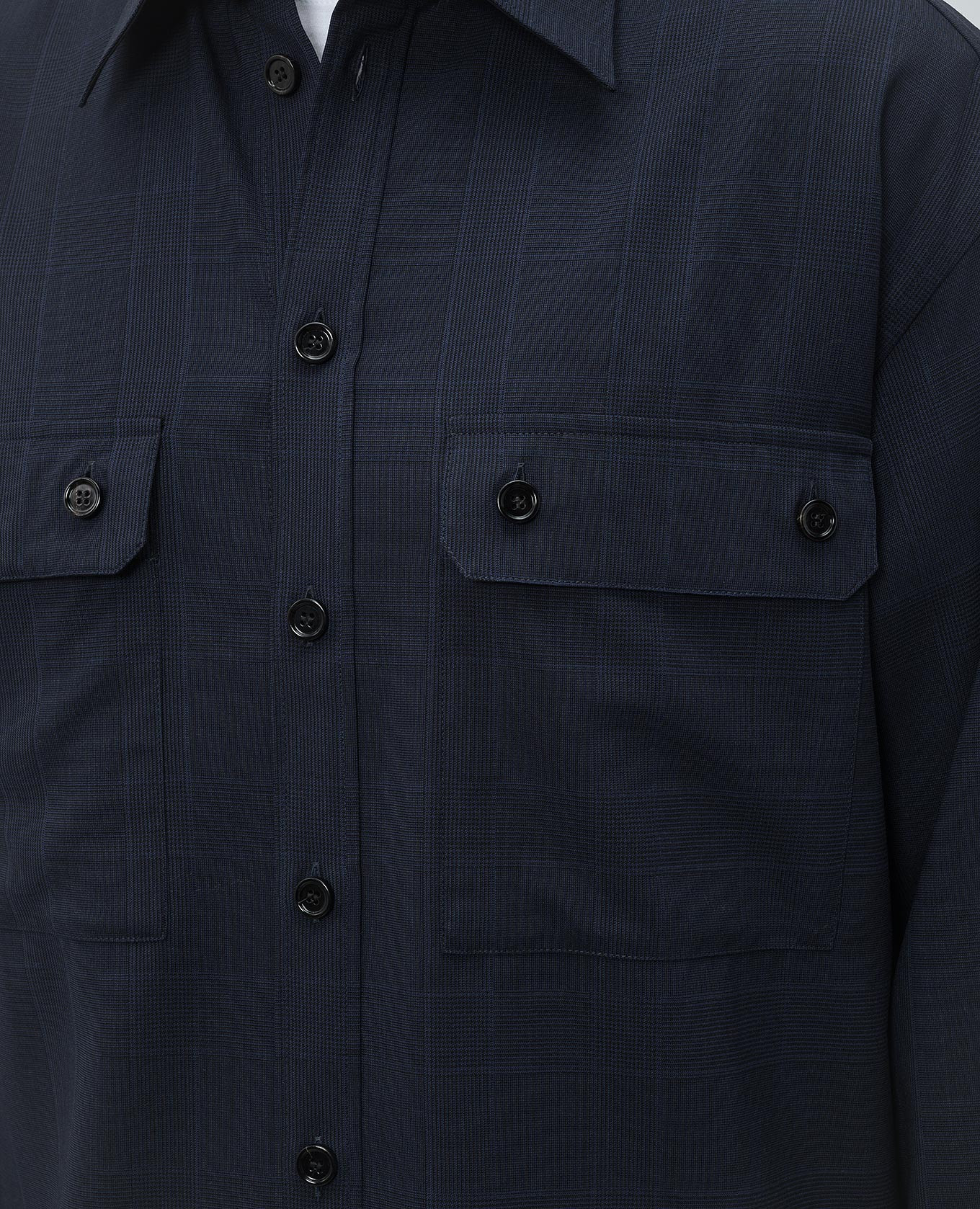 Blue wool check shirt Dolce&Gabbana 5