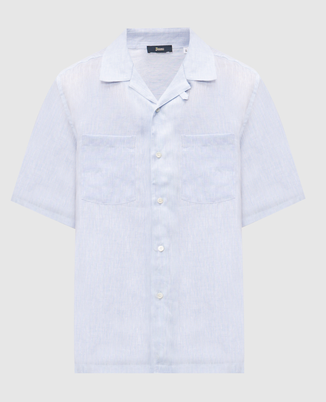 Blue linen shirt