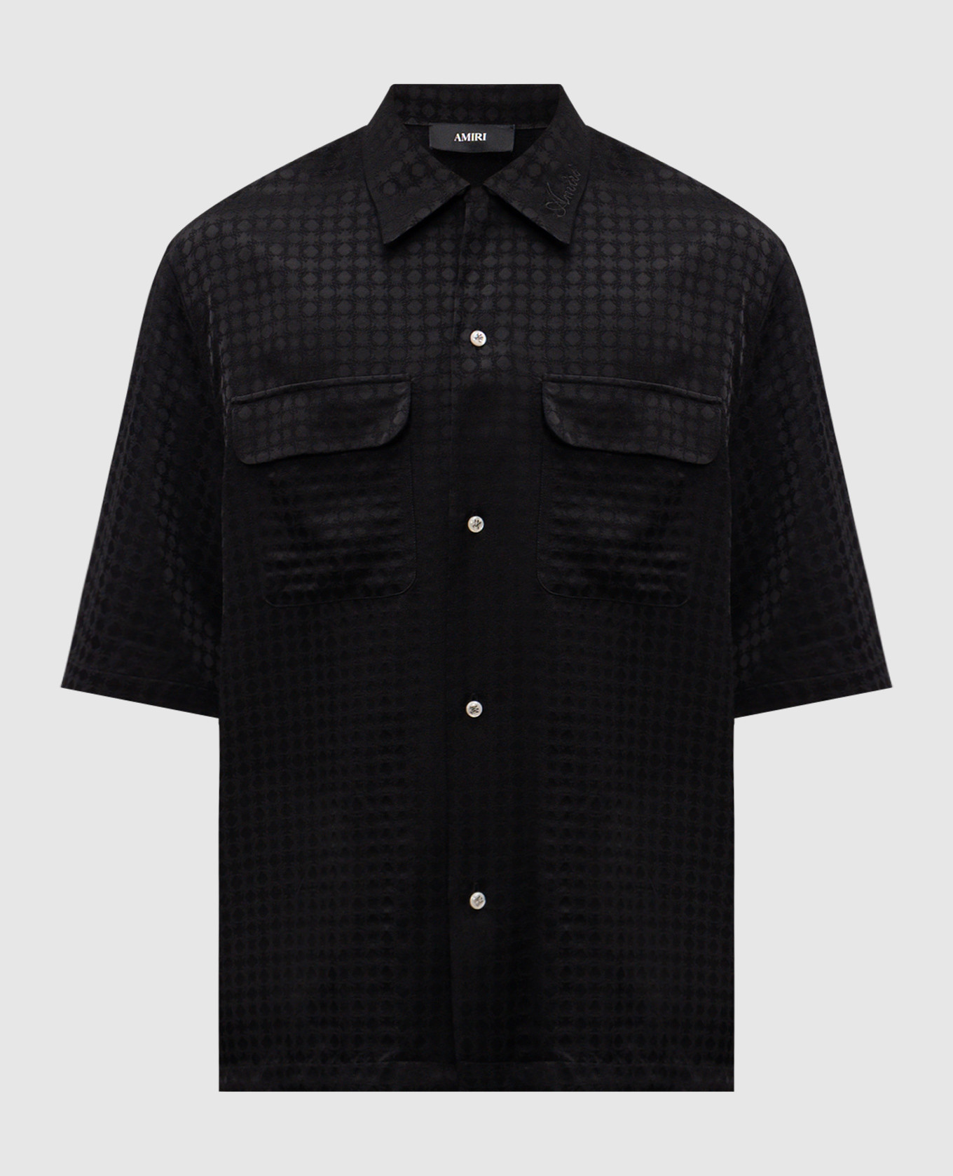 

Black shirt with monogram pattern AMIRI