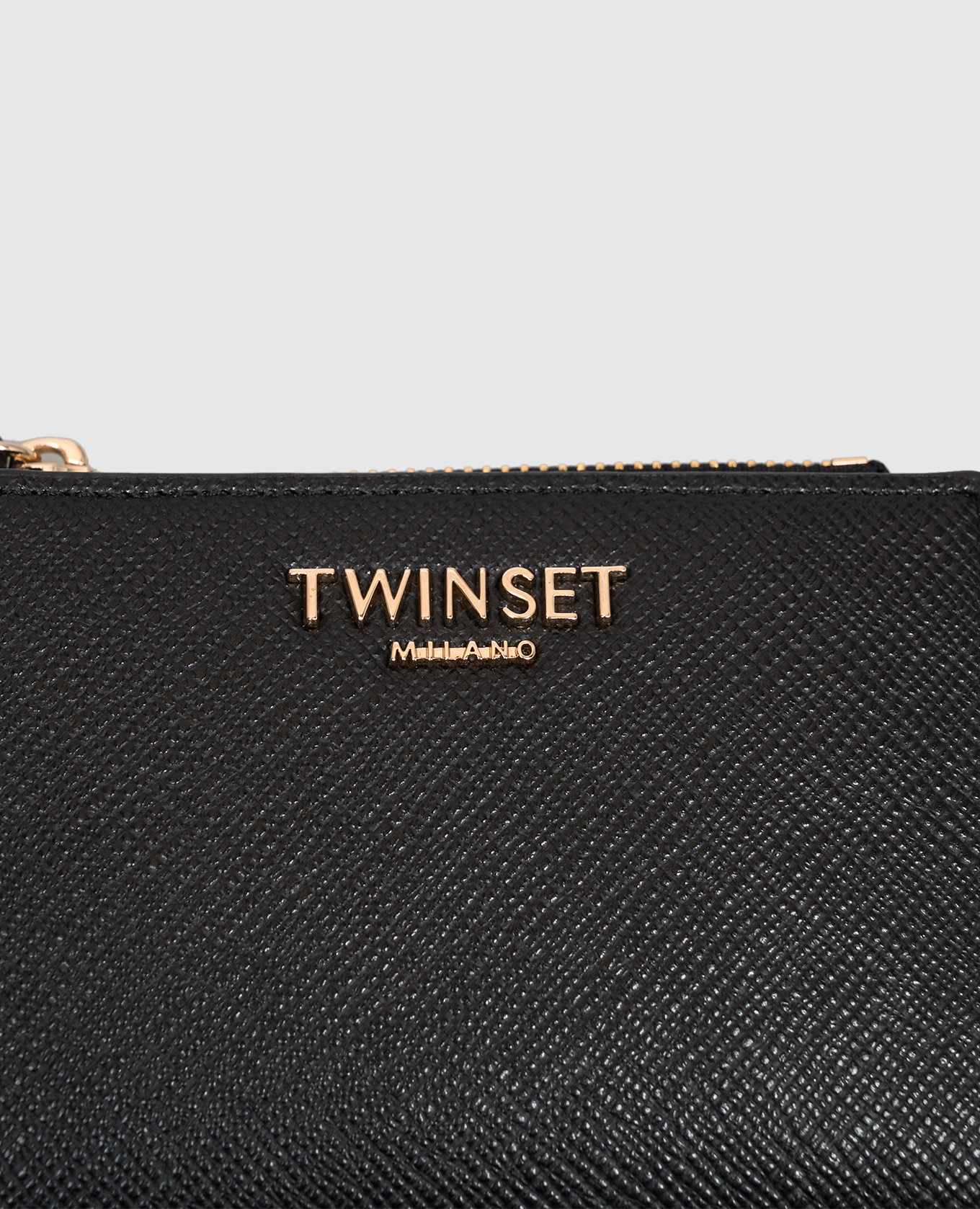 Black wallet with logo Twinset 4