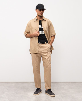 Givenchy Beige pants with logo BM51NV15XZ