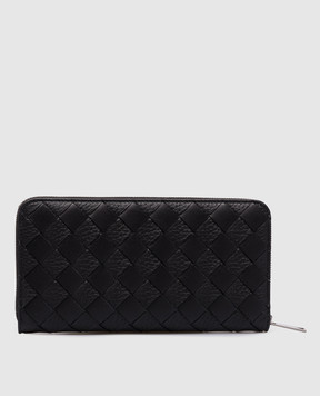 Bottega Veneta Black Intrecciato leather wallet 814838V63U1