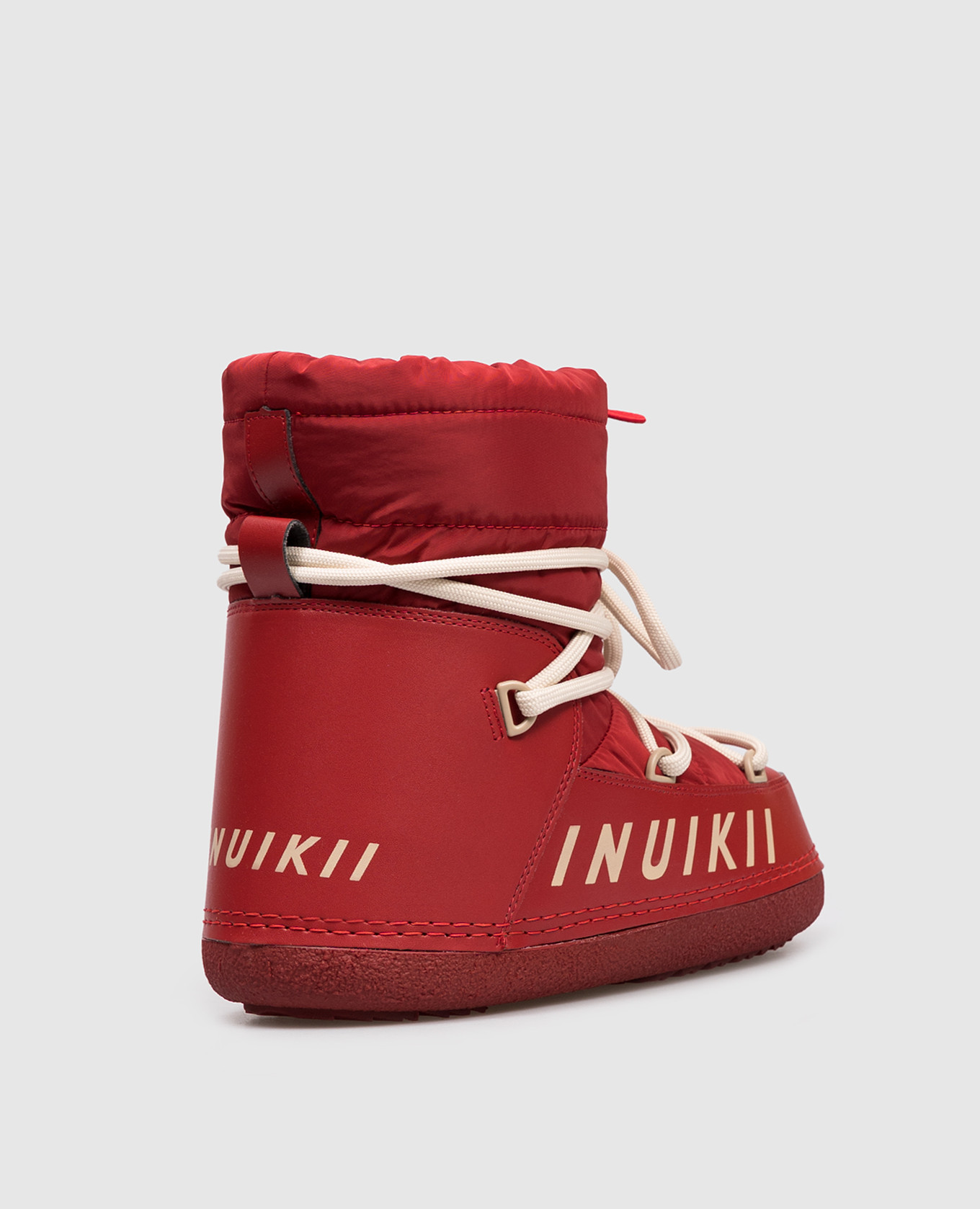 

Red combination boots with fur Inuikii