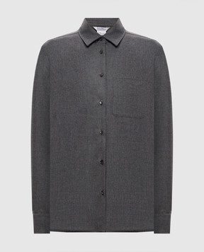 Max Mara AERE grey cashmere shirt MXMAERE