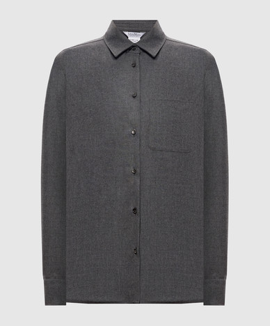 Chemise en cachemire gris AERE