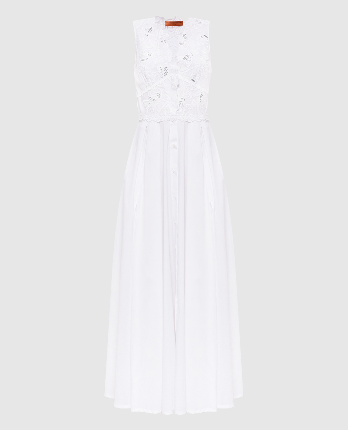White maxi dress with embroidery Ermanno Scervino Life