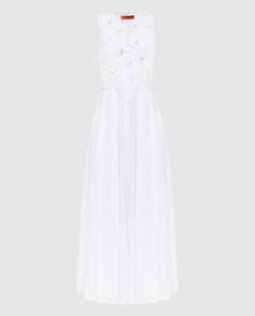 Ermanno Scervino Life White maxi dress with embroidery D484Q301QDV