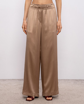 Brunello Cucinelli Brown silk pants M0C59P8942