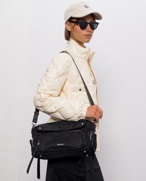 Max & Co Black messenger bag with logo MCAGIORNATA