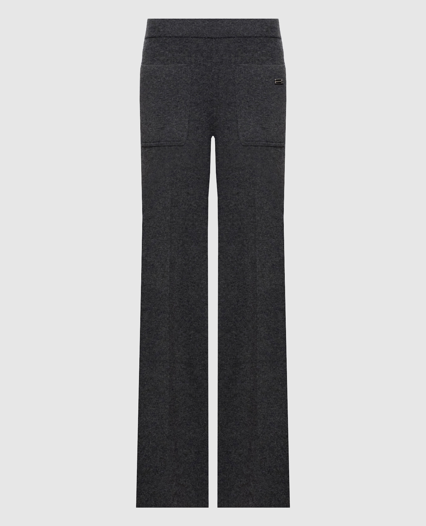 Dark gray Alina wool and cashmere pants