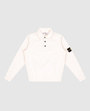 Stone Island Children's beige sweatshirt with polo collar L2S166100012S0A201012