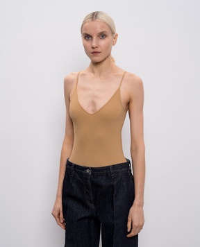 Jil Sander Brown bodysuit J01NC0020J70026