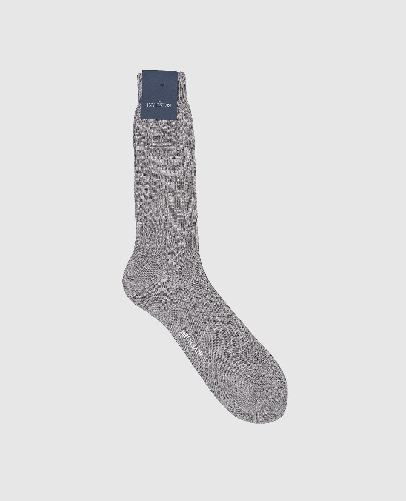 Grey ribbed socks