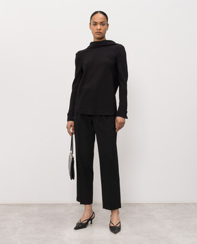 The Row Fini black wool trousers 11025W4467