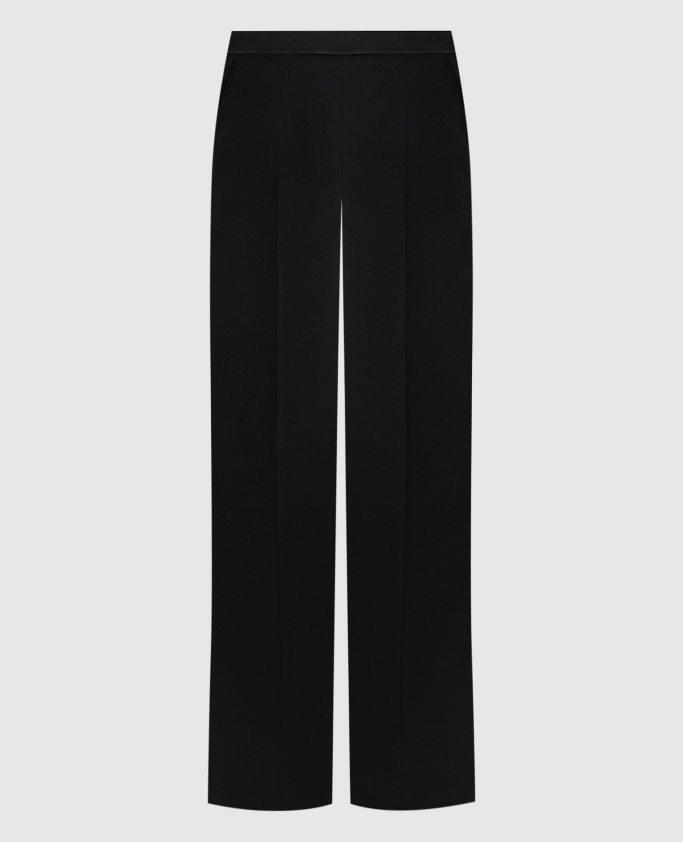 

Black wool flared pants with logo Twinset