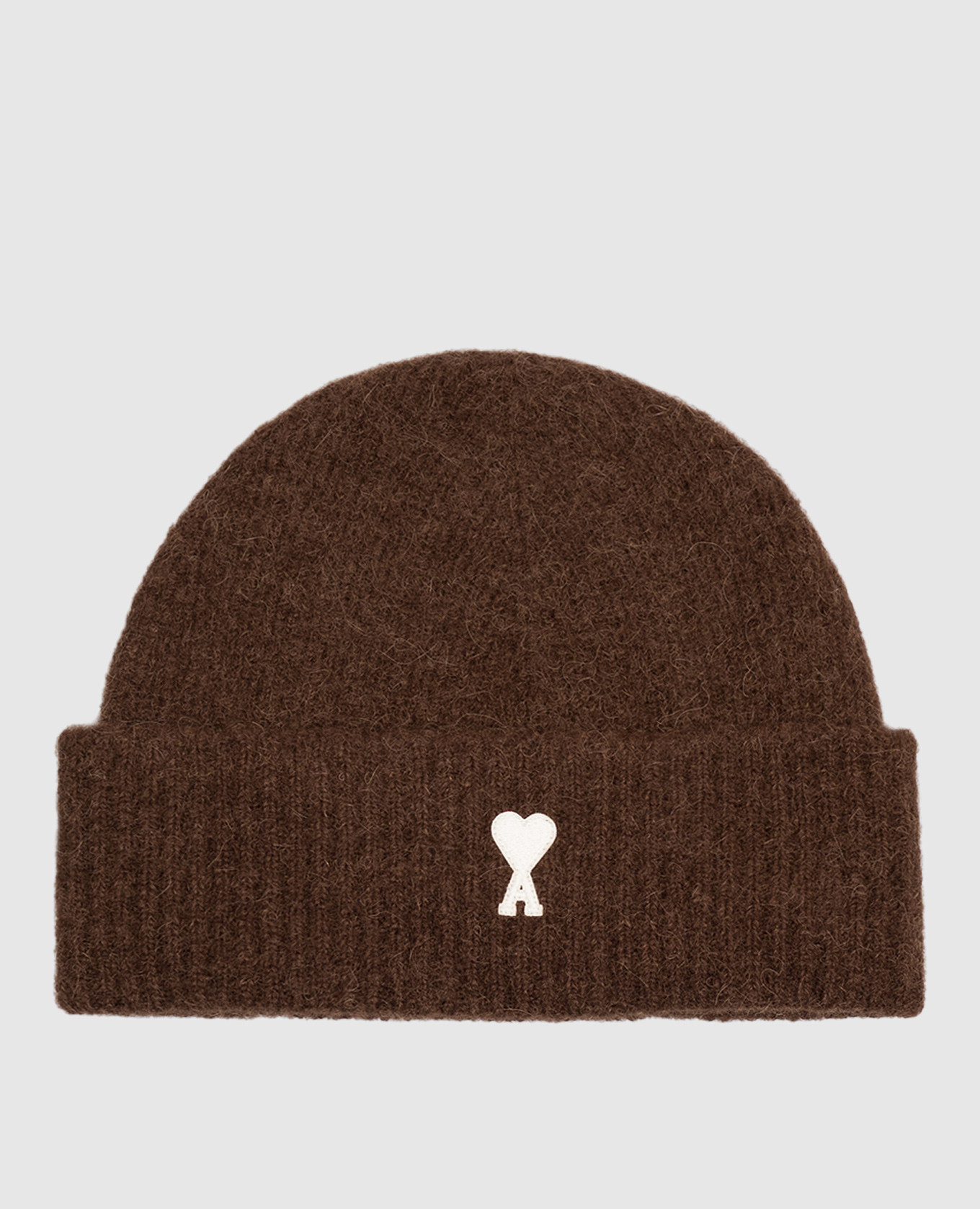 Brown alpaca wool hat