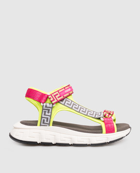 Versace Trigreca children's sandals with pattern 10224941A166242833