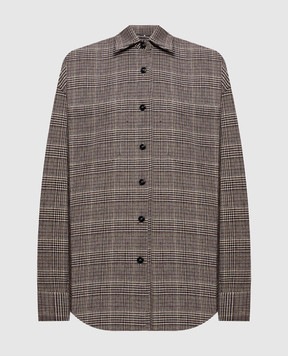 Ermanno Scervino Checked wool shirt D492K402ZHY
