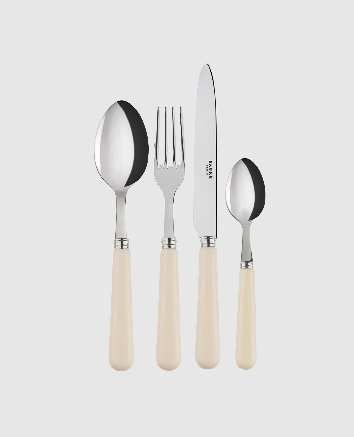 

Beige Pop Unis cutlery set Sabre Paris