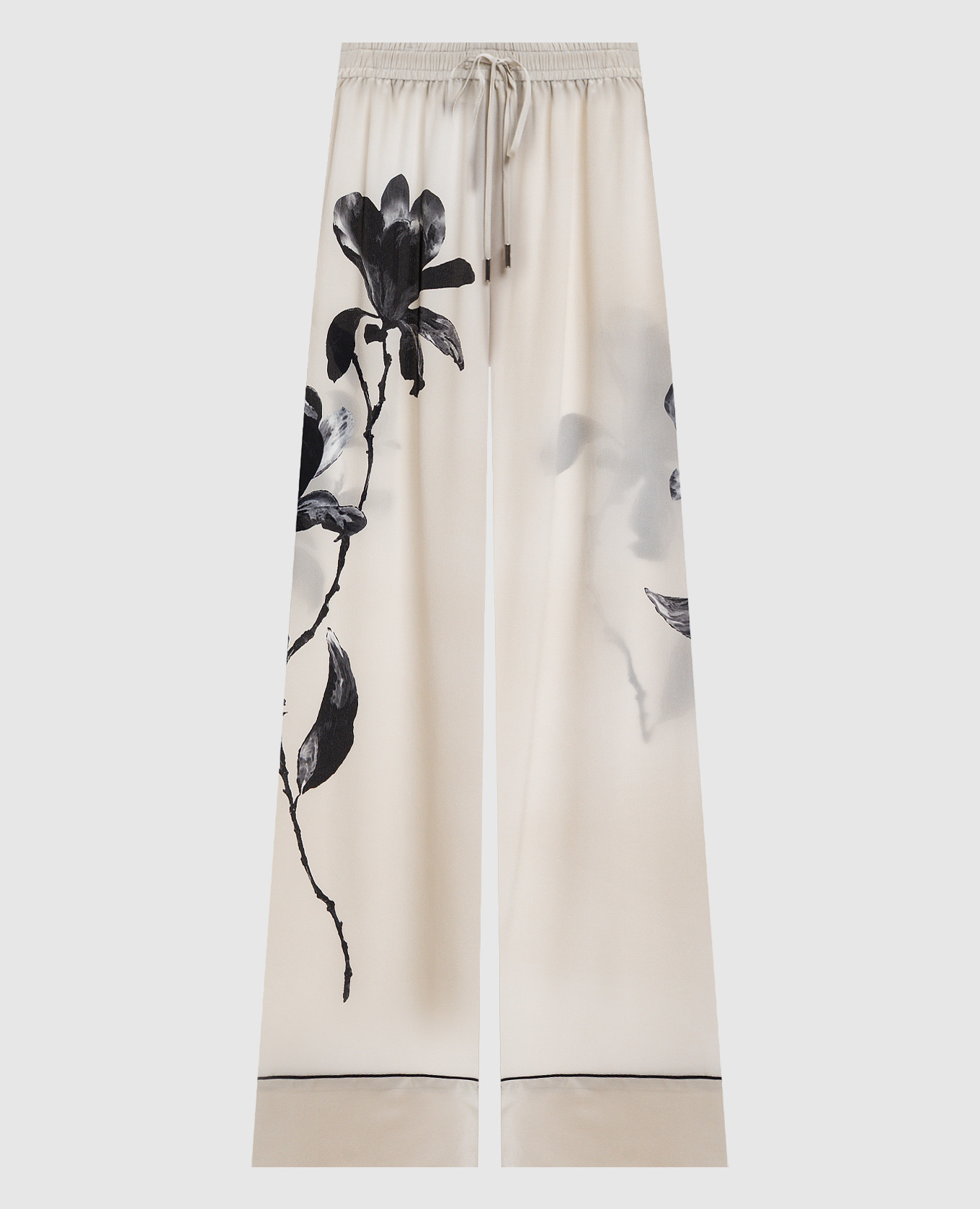 

Beige silk pajama pants Ermanno Scervino