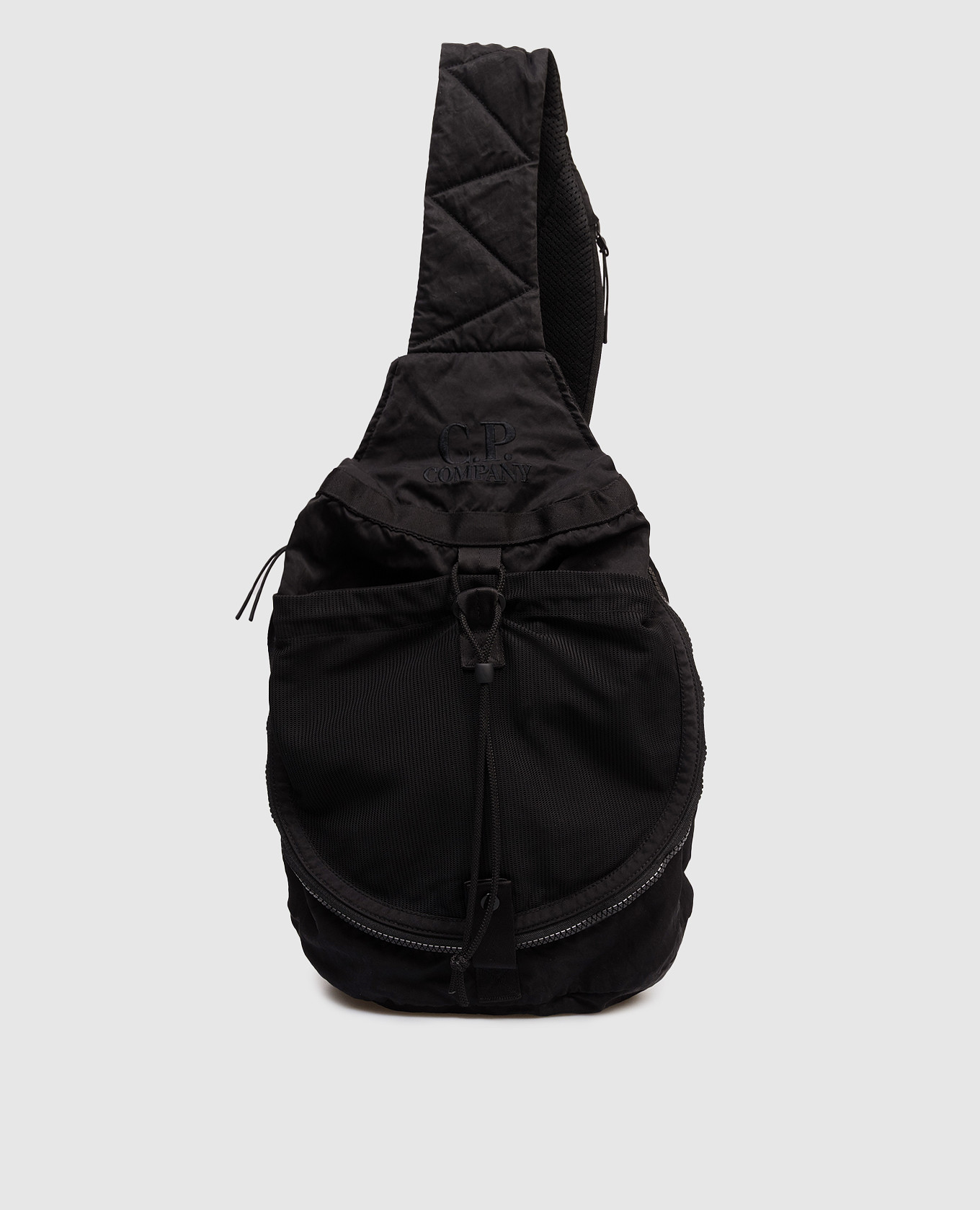 

Children's black sling bag with logo embroidery C.P. Company