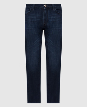 Stefano Ricci Blue jeans with a worn effect MST63B1180T0228