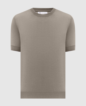 Brunello Cucinelli Khaki T-shirt M29805200