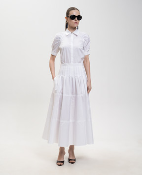 Max Mara White blouse with short sleeves MSTAMORE