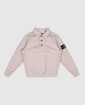 Stone Island Children's gray sweatshirt with polo collar L2S166100012S0A201012