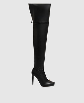 Giuseppe Zanotti Black leather over the knee boots ENIGME I680011