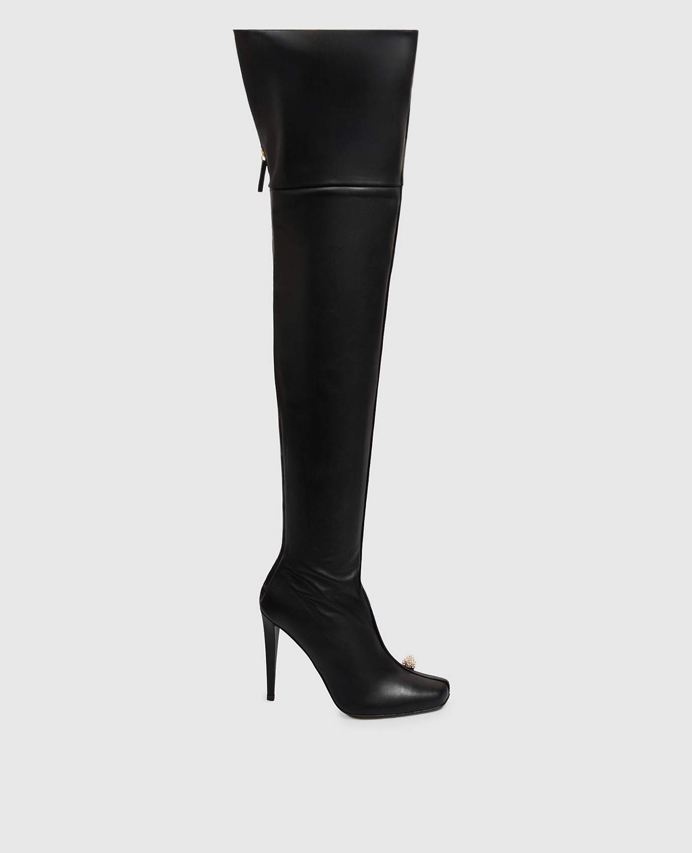 Black leather over the knee boots ENIGME Giuseppe Zanotti