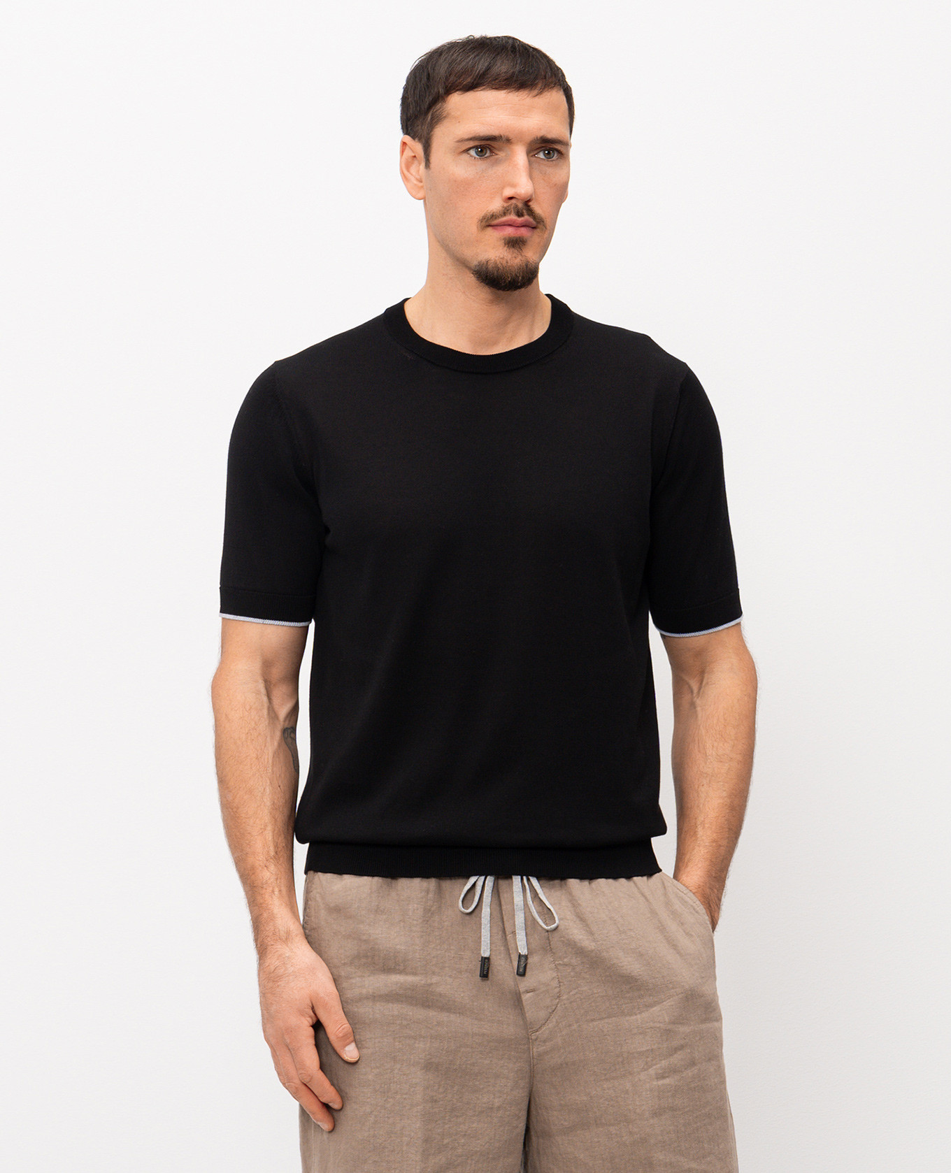 

Black T-shirt Peserico