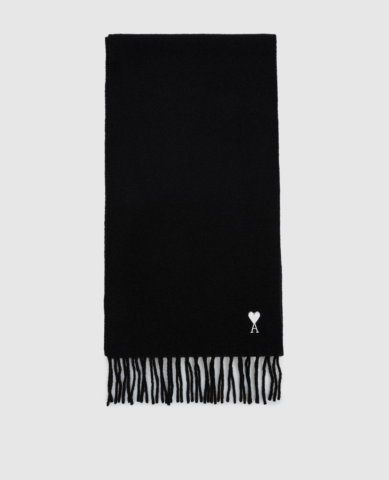 Black wool scarf