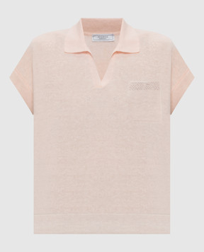Peserico Pink top with linen S99178F129056V