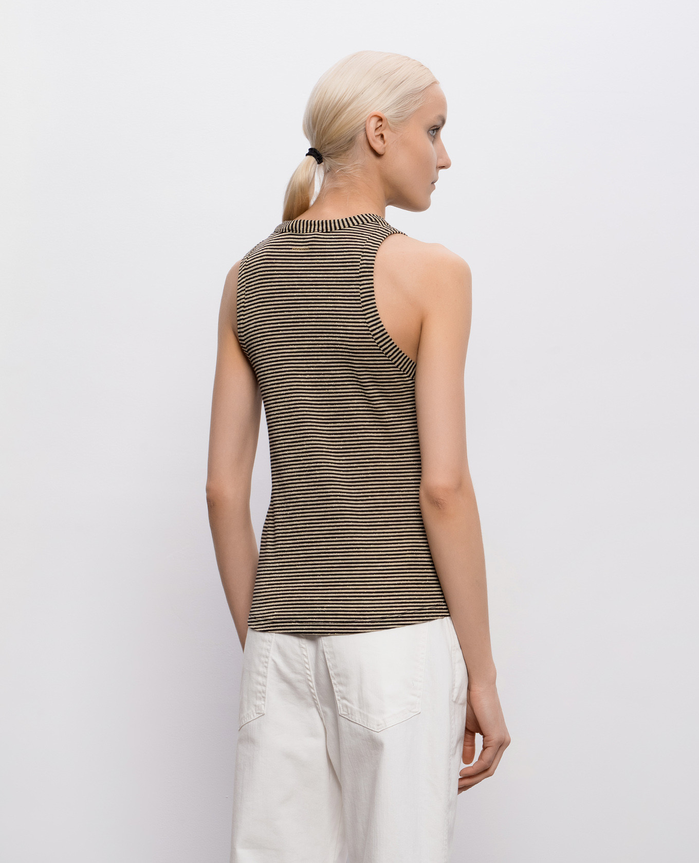

Genipa striped top Momoni, Beige