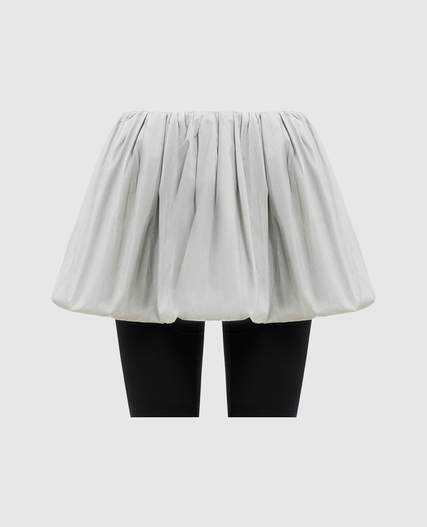 

Gray mini skirt with drape Juun.j, Grey