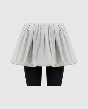 Juun.j Gray mini skirt with drape JW6327W082