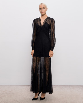 Twinset Black lace maxi dress 262TP274A