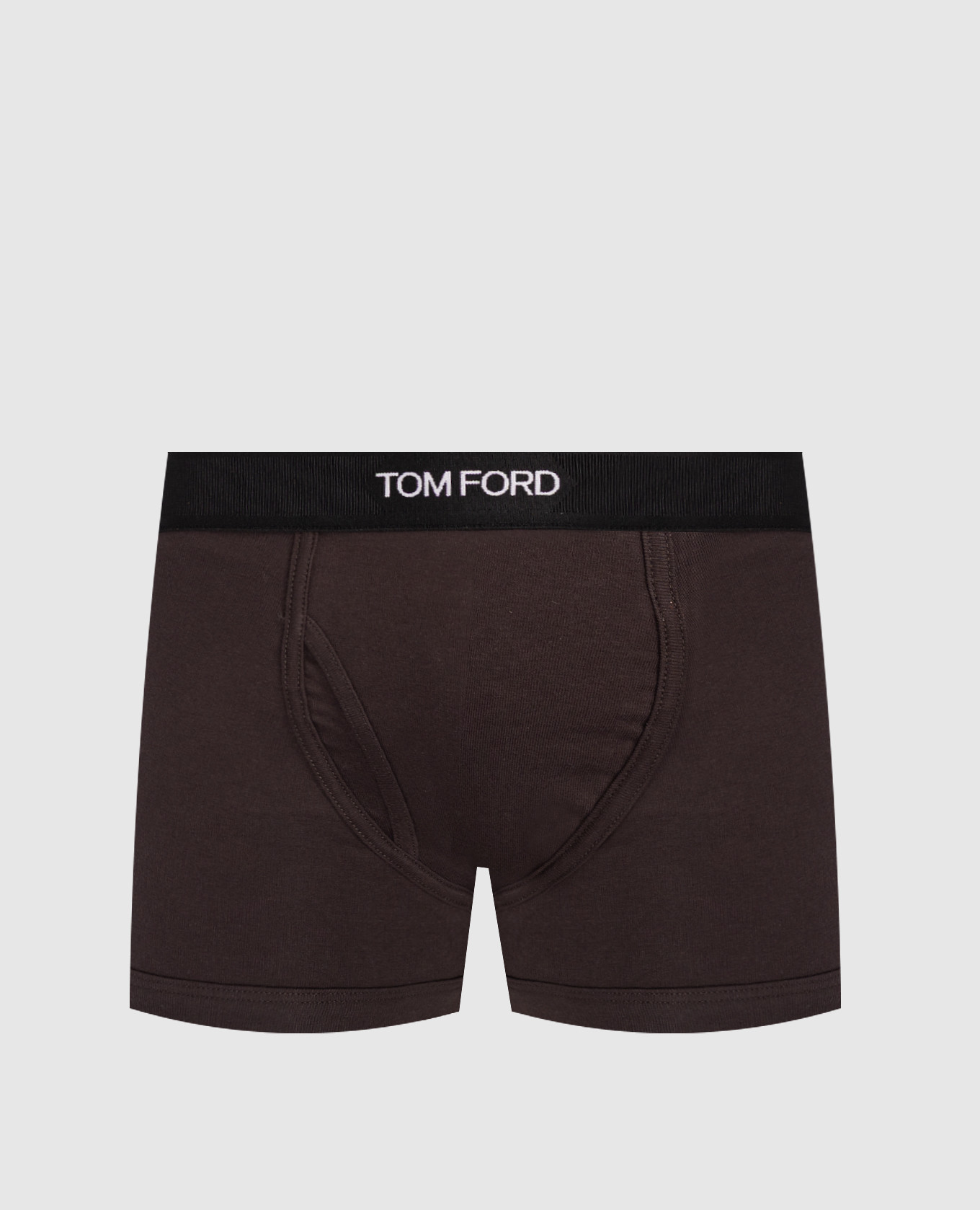 

Brown boxer briefs with contrast logo Tom Ford
