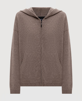 Simonetta Ravizza Marcel brown cashmere sports jacket F06KN125T10
