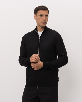 Brett Johnson Black cashmere and silk cardigan FW26K41LPRONOI