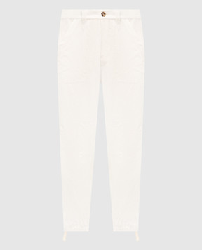Brunello Cucinelli Ivory linen pants MH249S2470