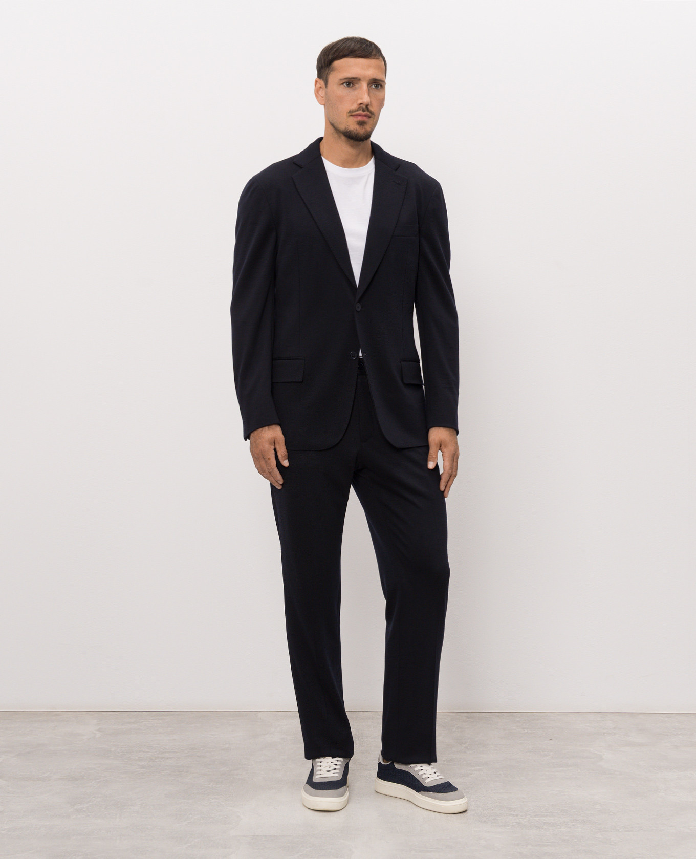 Blue wool suit Stefano Ricci 3