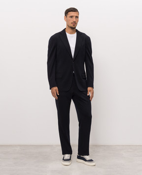 Stefano Ricci Blue wool suit M1SFM28006W0001D