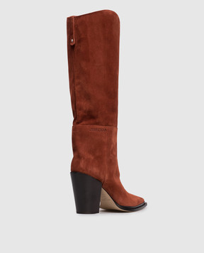 Jimmy Choo Cece brown suede boots CECE80SVV