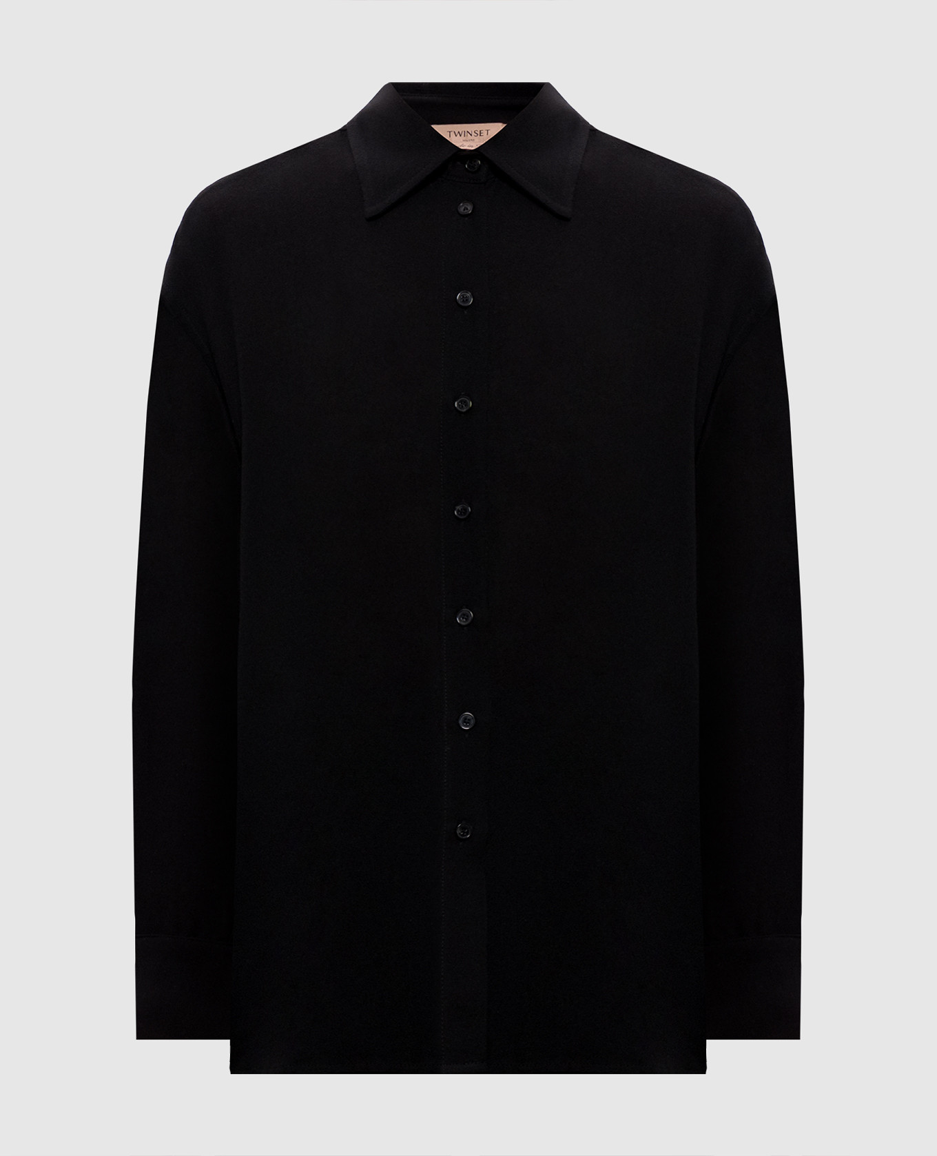 Black shirt with wool