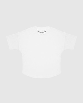 Palm Angels Children's white T-shirt with contrasting print F6PAJBTH012